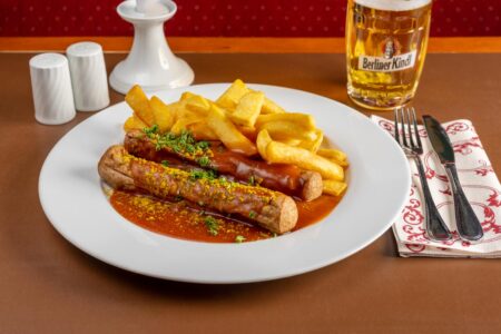Gasthaus Julchen Hoppe - Foto deutsche Küche currywurst