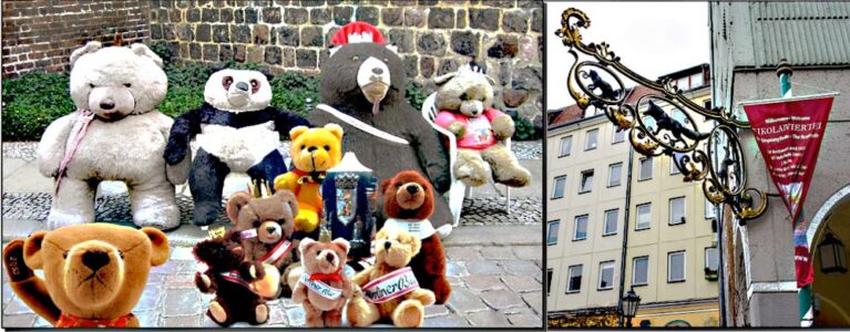 © Dr. Ursula Fellberg, bearbeitete Schnappschüsse im Nikolaiviertel und Buchcover