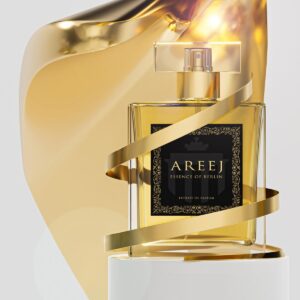 Essence of Berlin Foto eines Parfümflacons mit schwarzem Etikett