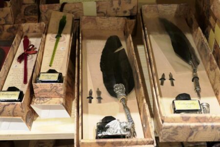 amarandel schreibfedern in schachteln