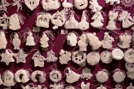 erzgebirgischer weihnachtsmarkt stoffanhänger