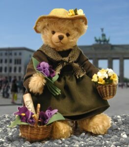 teddyladen blumenfrau teddy