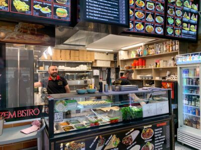 azem bistro bedientresen mit salatbar