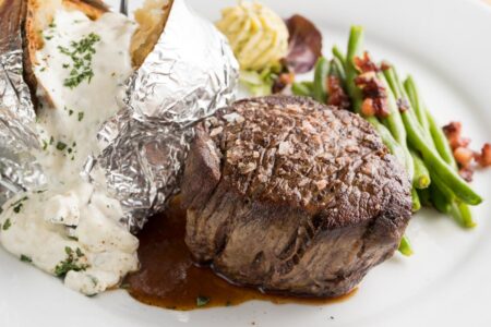 boltes steak und folienkartoffel