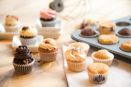 tigertörtchen dekorierte cupcakes