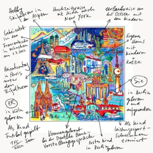 Biografiebild von Künstlerin Klio Karadim im Nikolaiviertel Berlin